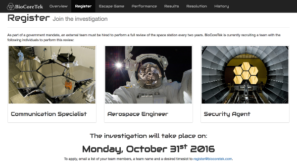 BioCoreTek 2016 Screenshot Registration