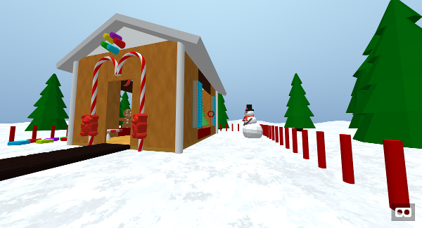 Gingerbread House Screenshot Outside View